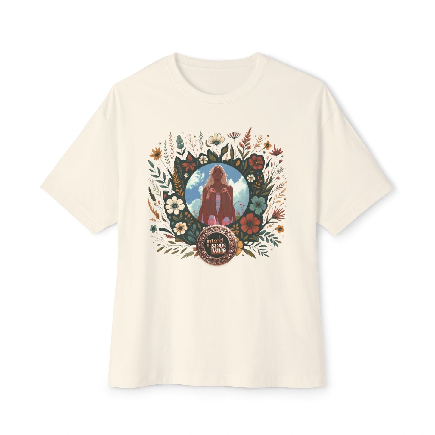 "I Intend To Stay Wild" - Unisex Oversized Boxy Tee