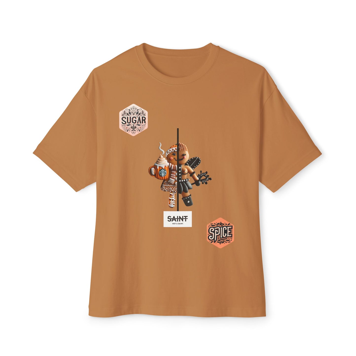 Coquette Monster - “Sugar+Spice” Oversized Tee (Not a Saint™)