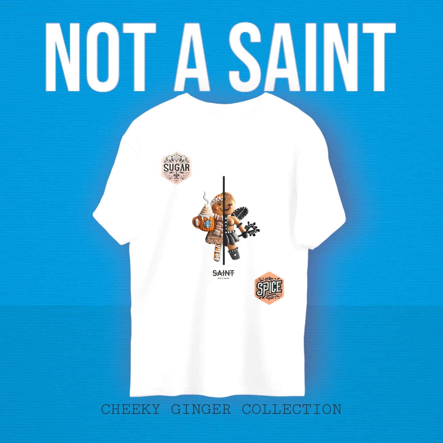 Sugar+Spice - ‘Not A Saint’ Oversized Lounge Shirt 2