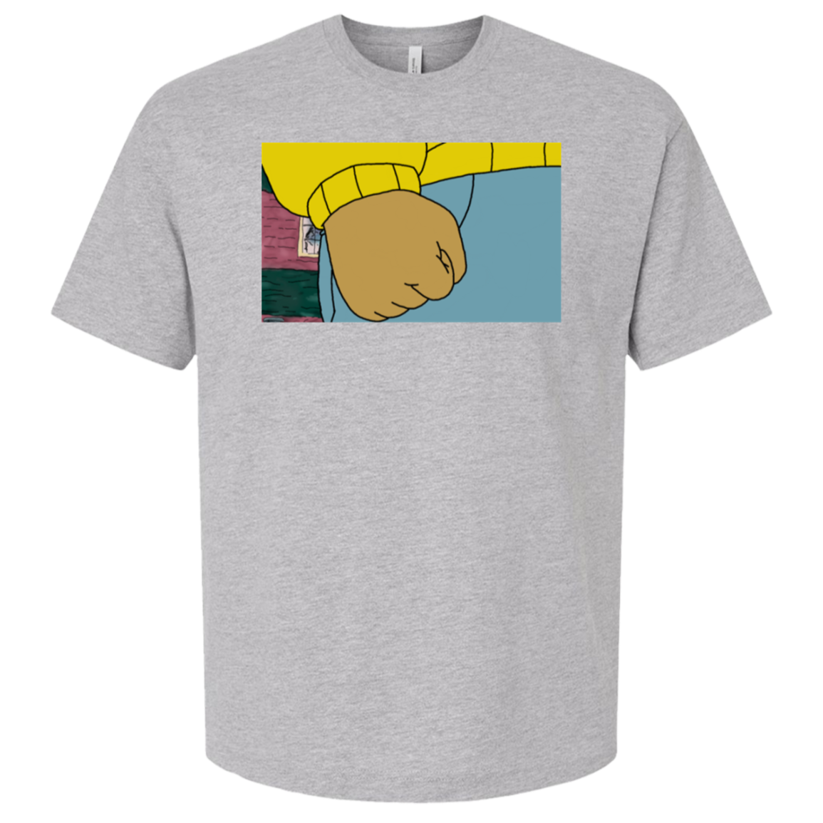 Aardvark Clenched Fist oversized tee in Athletic Heather
