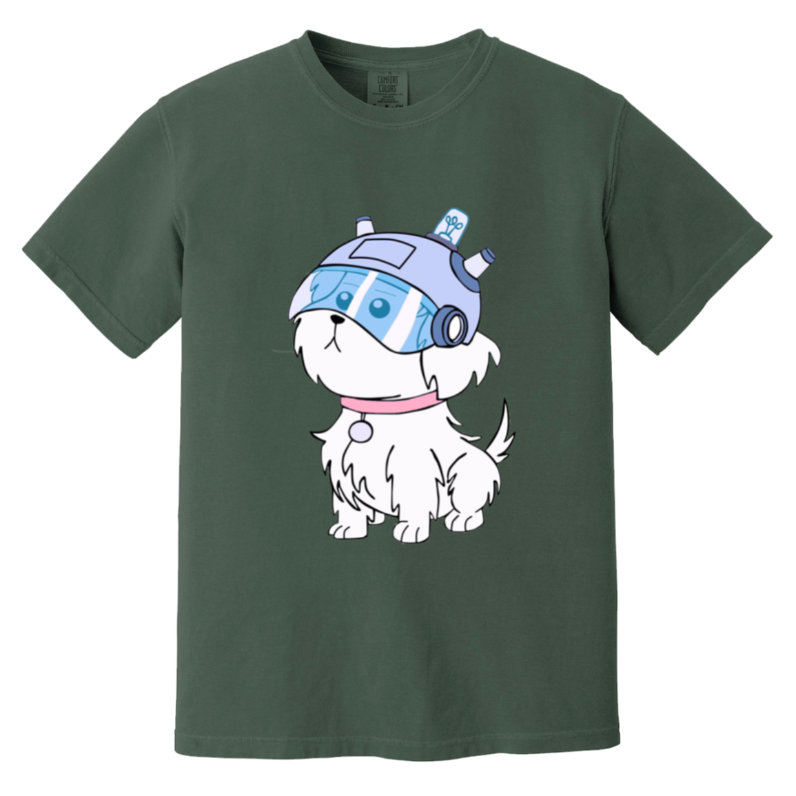 Where are my B*lls? — Blue Spruce Comfort Colors1717, actual CustomCat print placement