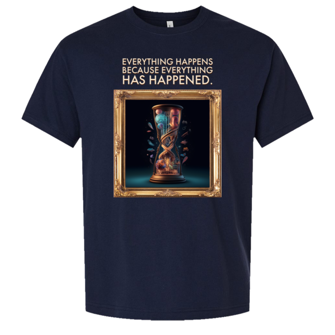 everything in Navy — supplier render of corrected print placement