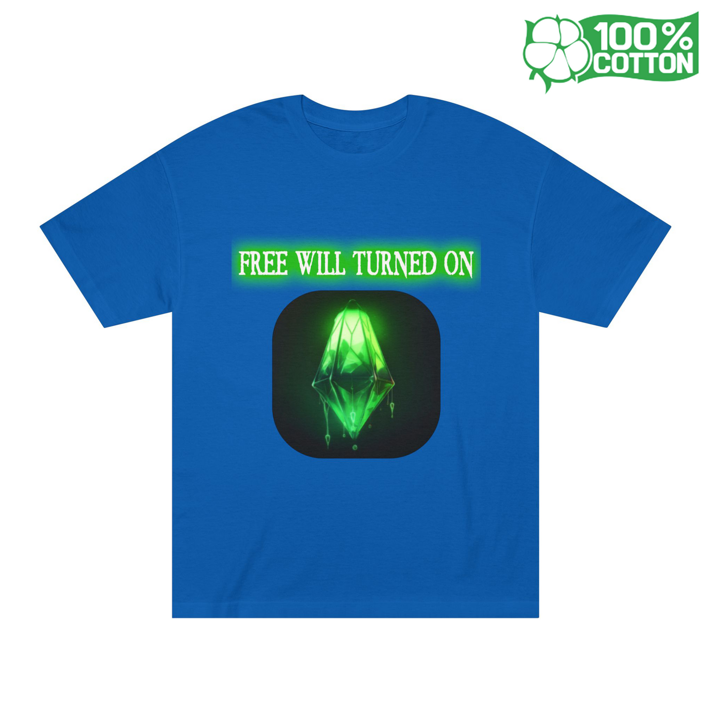 Free Will Turned On - Unisex Heavy Cotton Tee