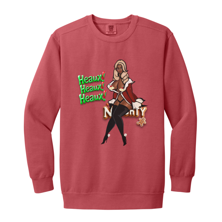Heaux! Heaux! Heaux! - Comfort Colors 1566 - Crimson - exact saved CustomCat production render