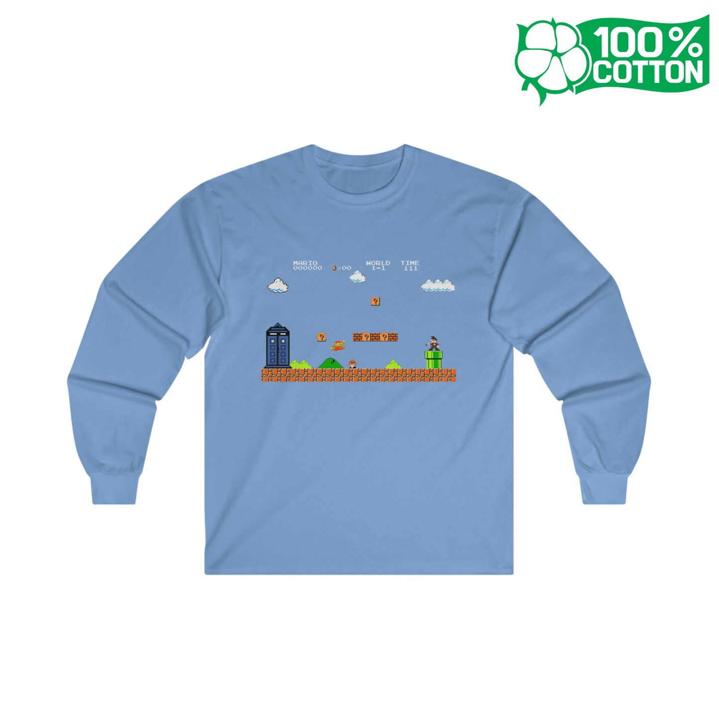 Italian Plumber Tardis - Unisex Long Sleeve Tee