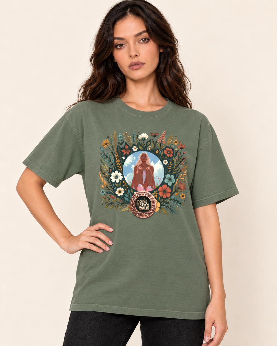 I Intend To Stay Wild — Sage Comfort Colors1717 on Treattees studio model