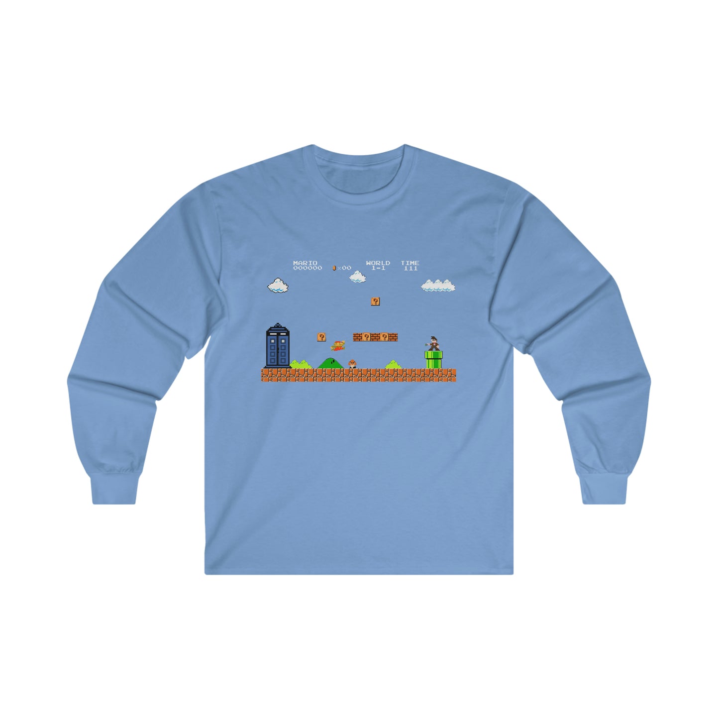 Italian Plumber Tardis - Unisex Long Sleeve Tee