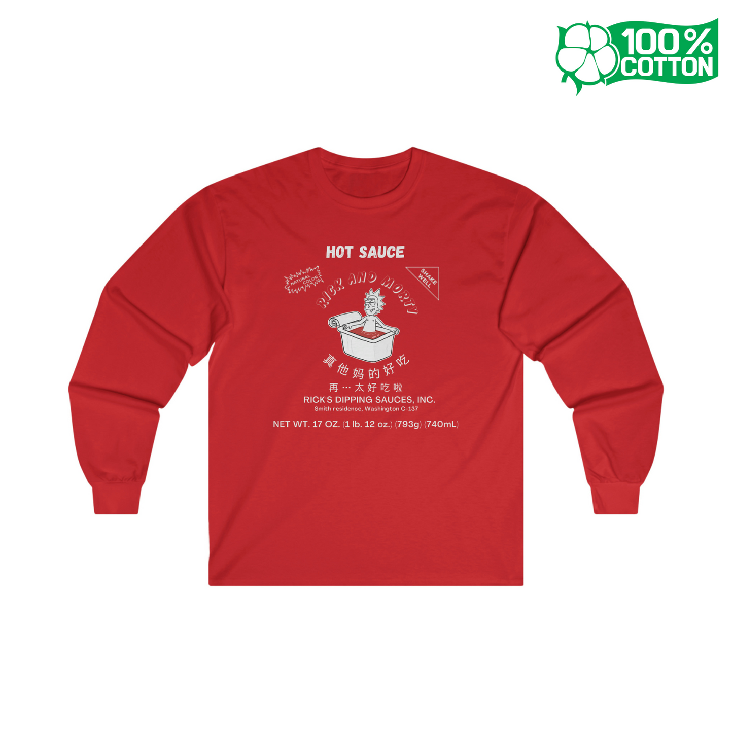 Rick's Hot Sauce -Unisex Long Sleeve Tee