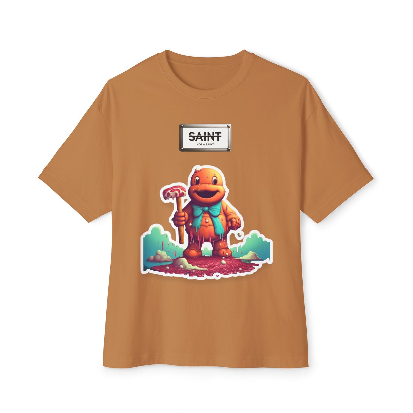 Candy Skull Crusher x Not A Saint - Unisex Oversized Boxy Tee