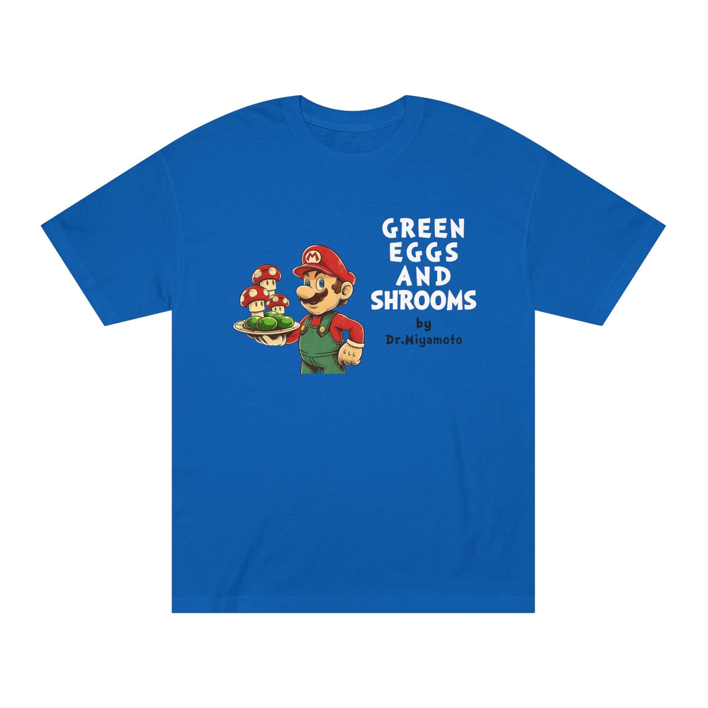 Green Eggs And Shrooms - Unisex 100% Cotton Tee