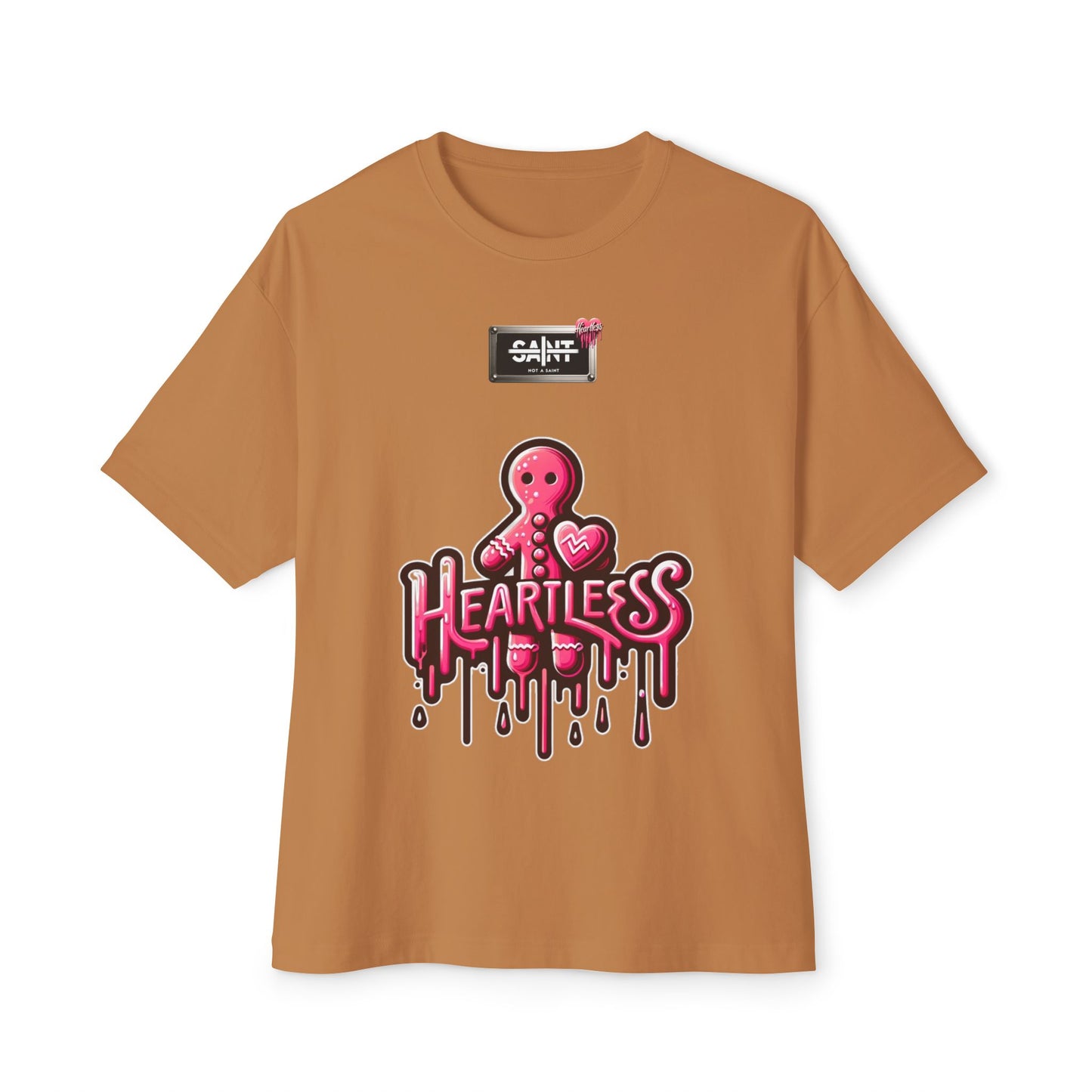 Coquette Monster - “Heartless Drip” Oversized Tee (Not a Saint™)