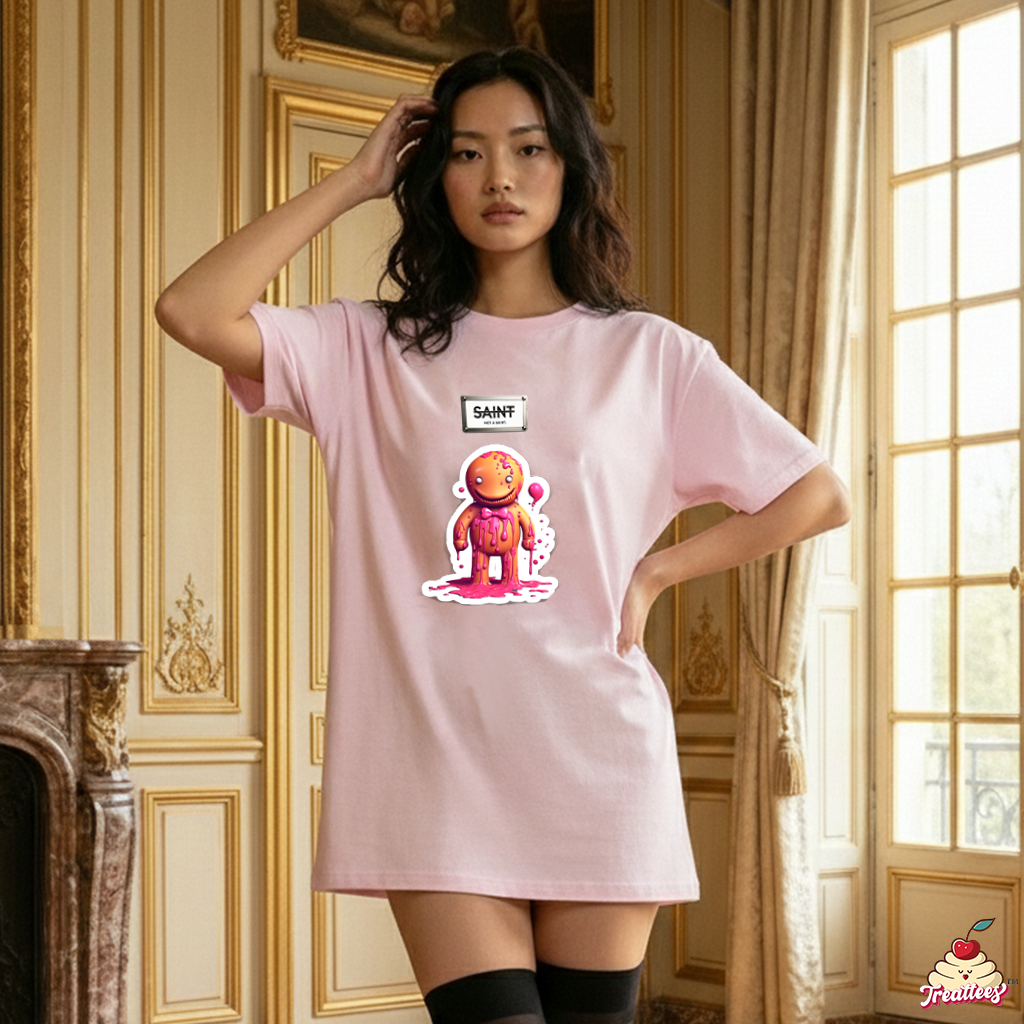Morning After - “Creepy Pasta Ginger” Oversized Tee (Not a Saint™)