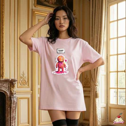 Morning After - “Creepy Pasta Ginger” Oversized Tee (Not a Saint™)