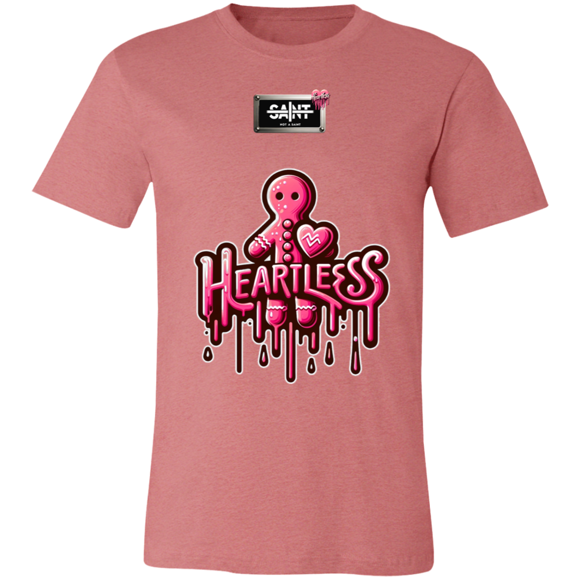 Heartless Drip™ — regular Bella + Canvas 3001C tee — Heather Mauve