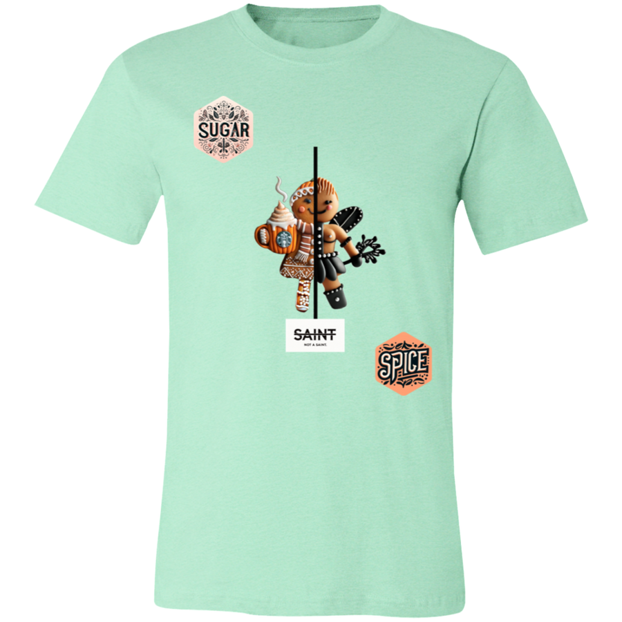 Sugar+Spice™ — regular Bella + Canvas 3001C tee — Heather Mint
