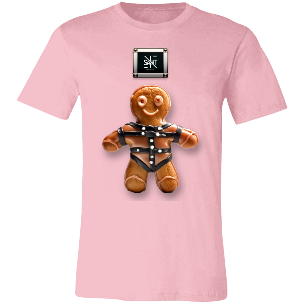 Cinna-Man in Chains™ — regular Bella + Canvas 3001C tee — Pink