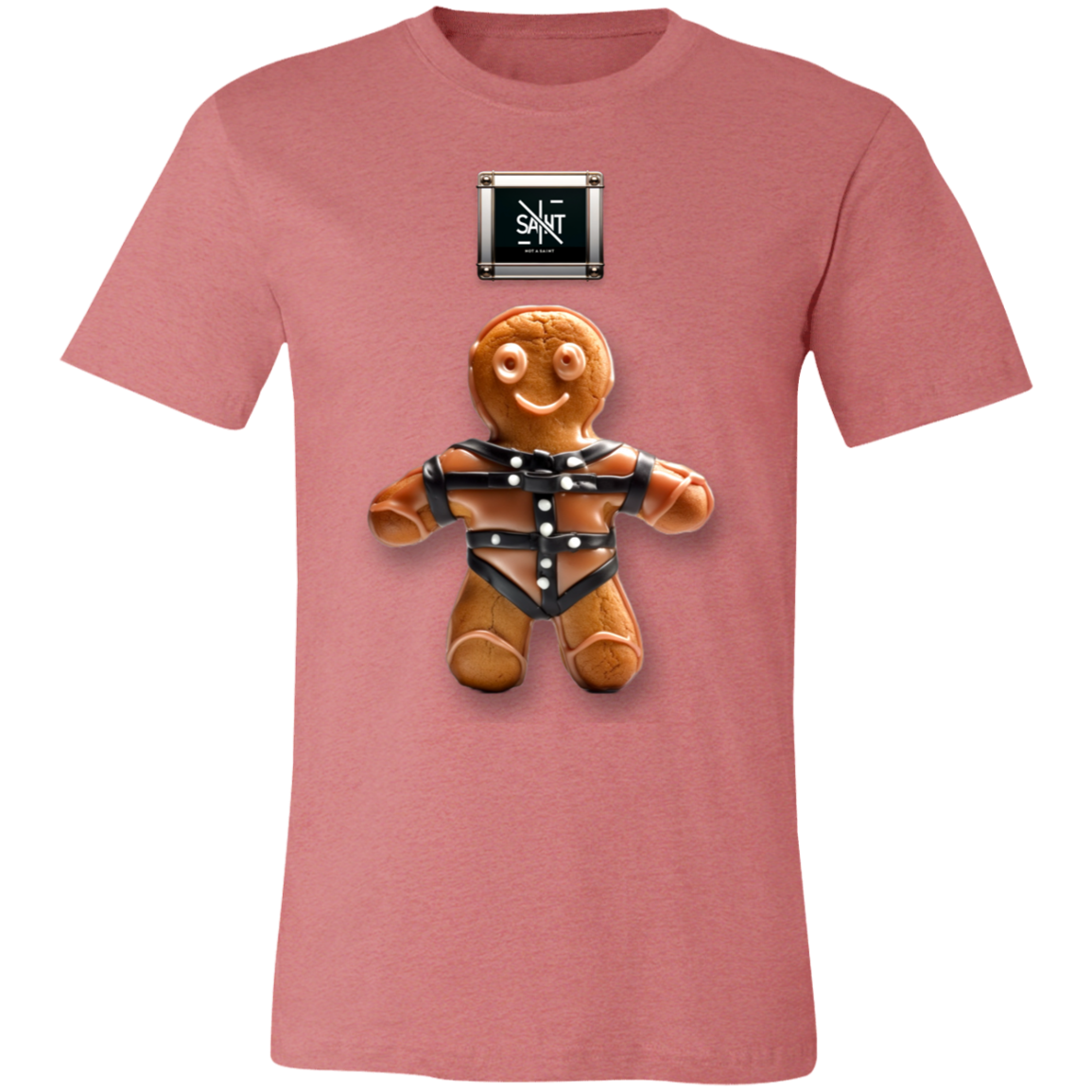 Cinna-Man in Chains™ — regular Bella + Canvas 3001C tee — Heather Mauve