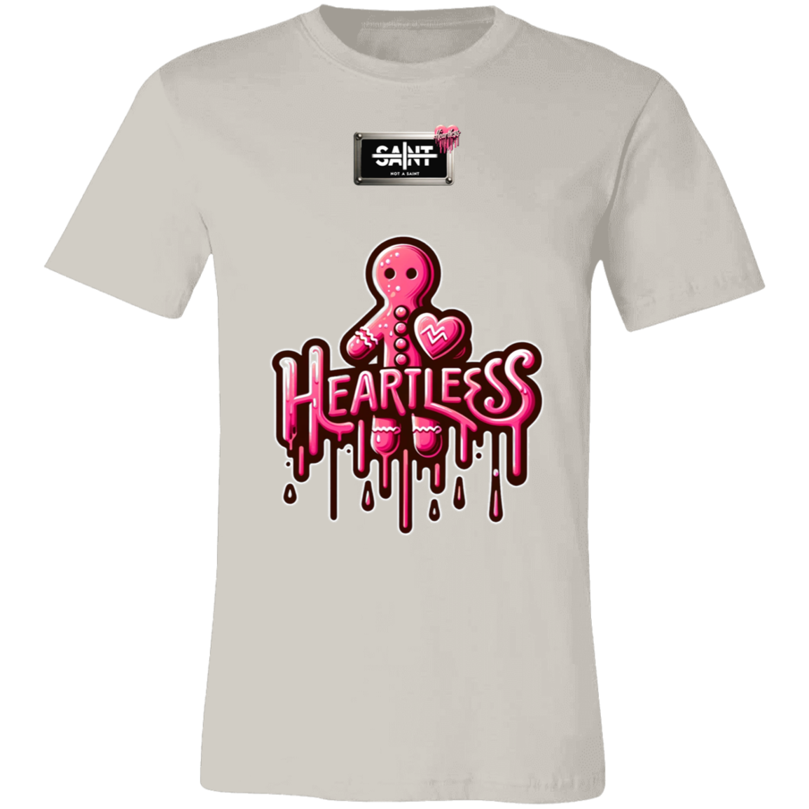 Heartless Drip™ — regular Bella + Canvas 3001C tee — Vintage White