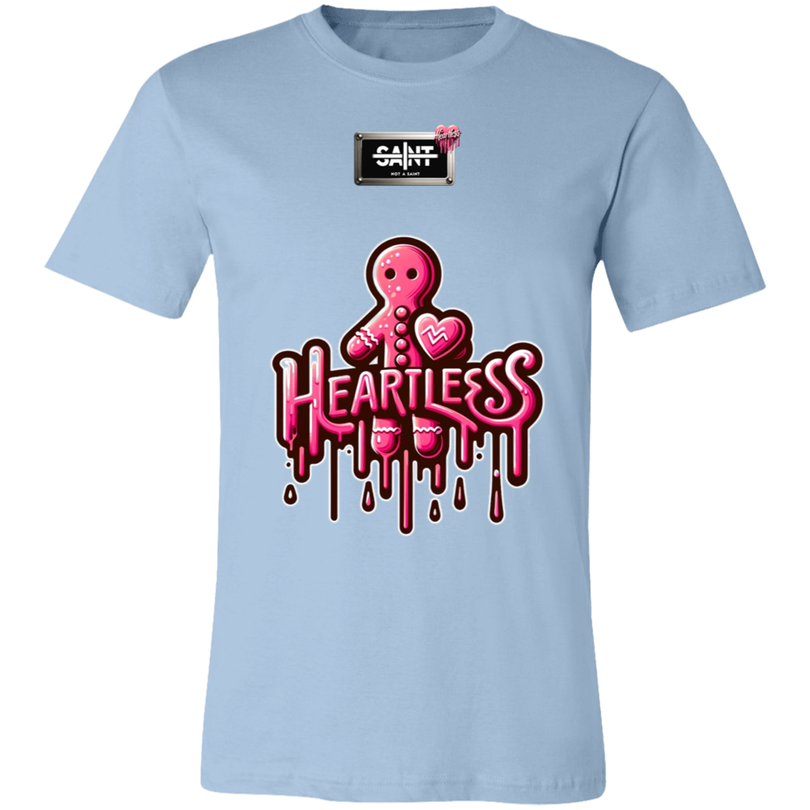 Heartless Drip™ — regular Bella + Canvas 3001C tee — Light Blue