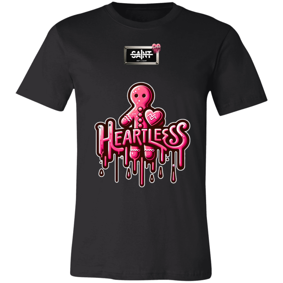 Heartless Drip™ — regular Bella + Canvas 3001C tee — Black
