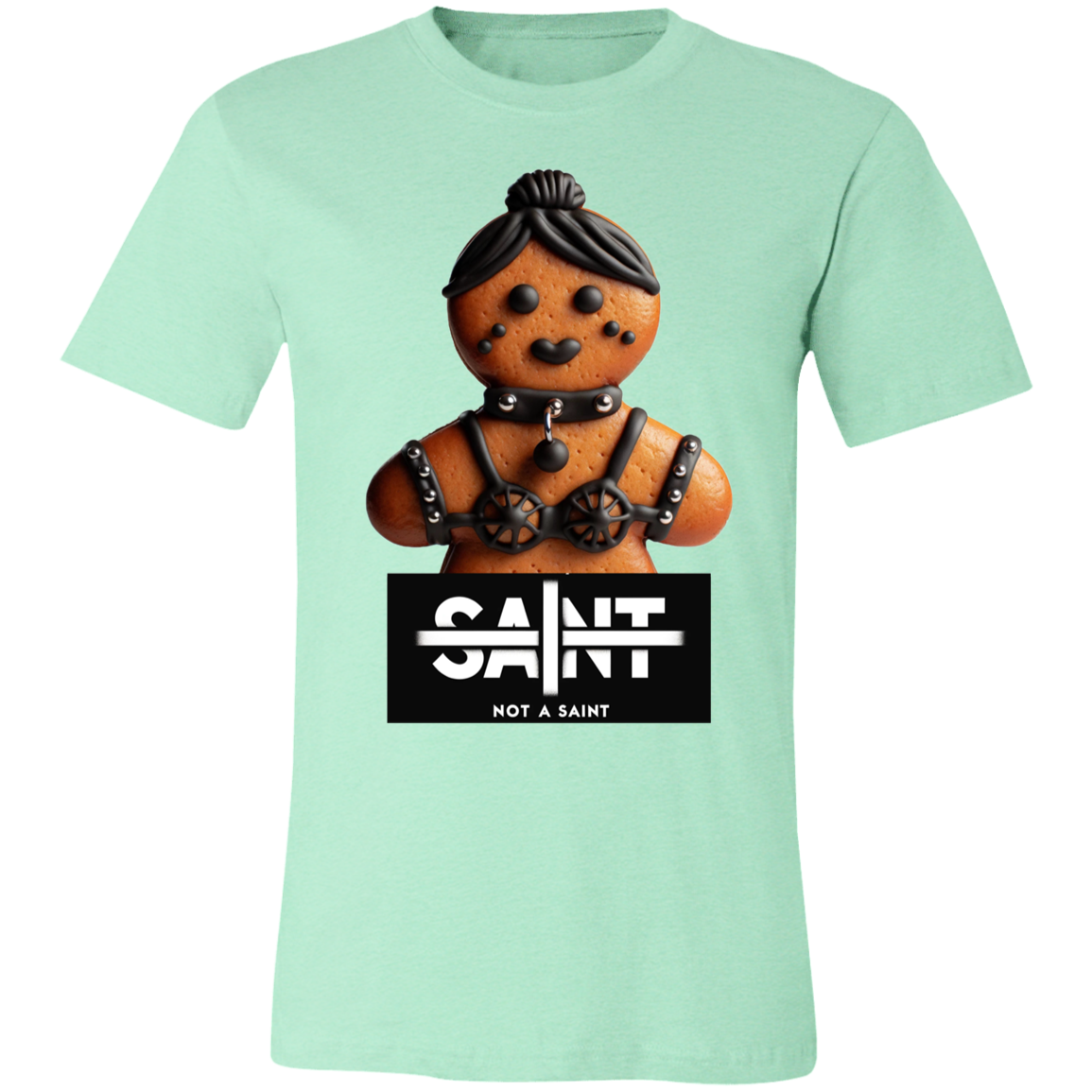 Knead for Cinn™ — regular Bella + Canvas 3001C tee — Heather Mint