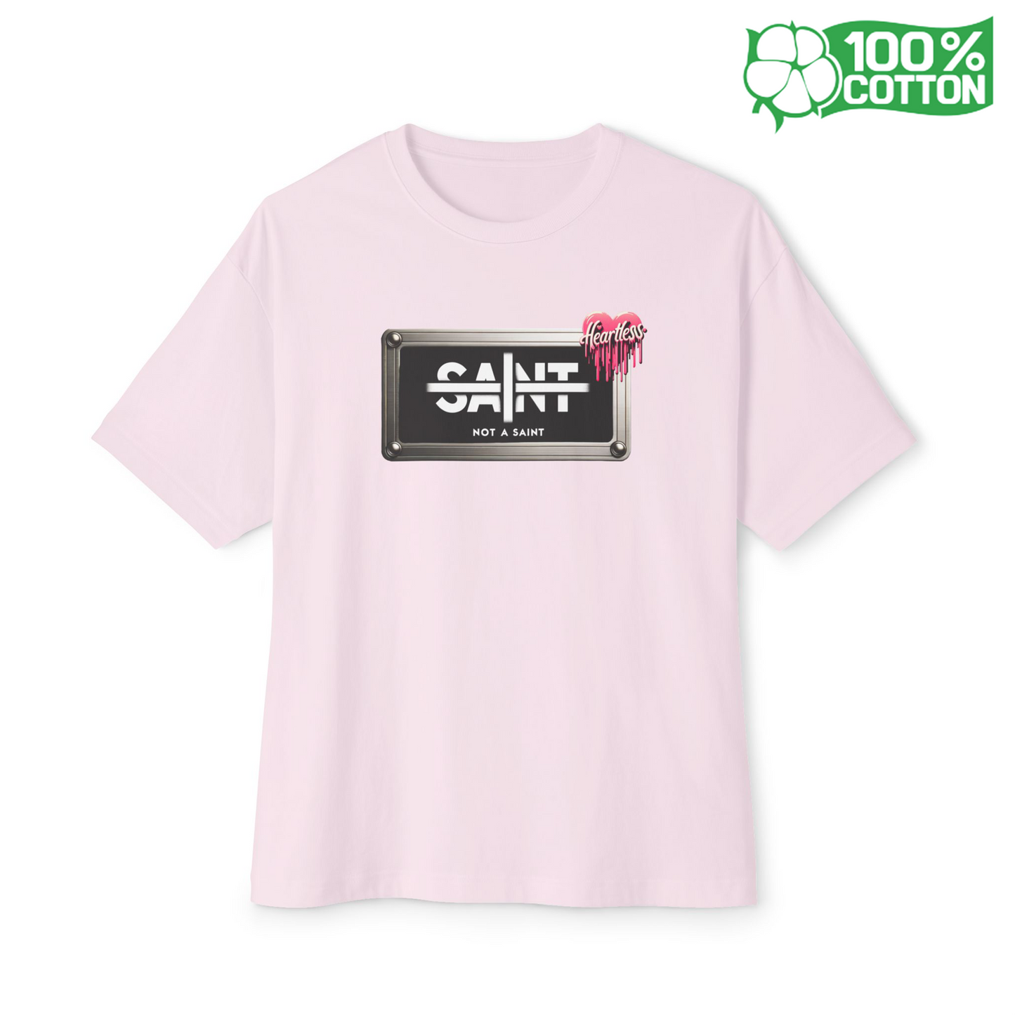 Heartlesss x Not A Saint™️ - Unisex Oversized Boxy Tee