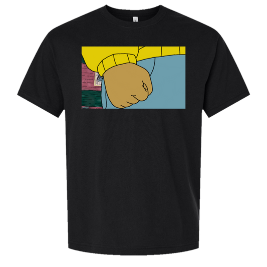 Aardvark Clenched Fist black oversized tee