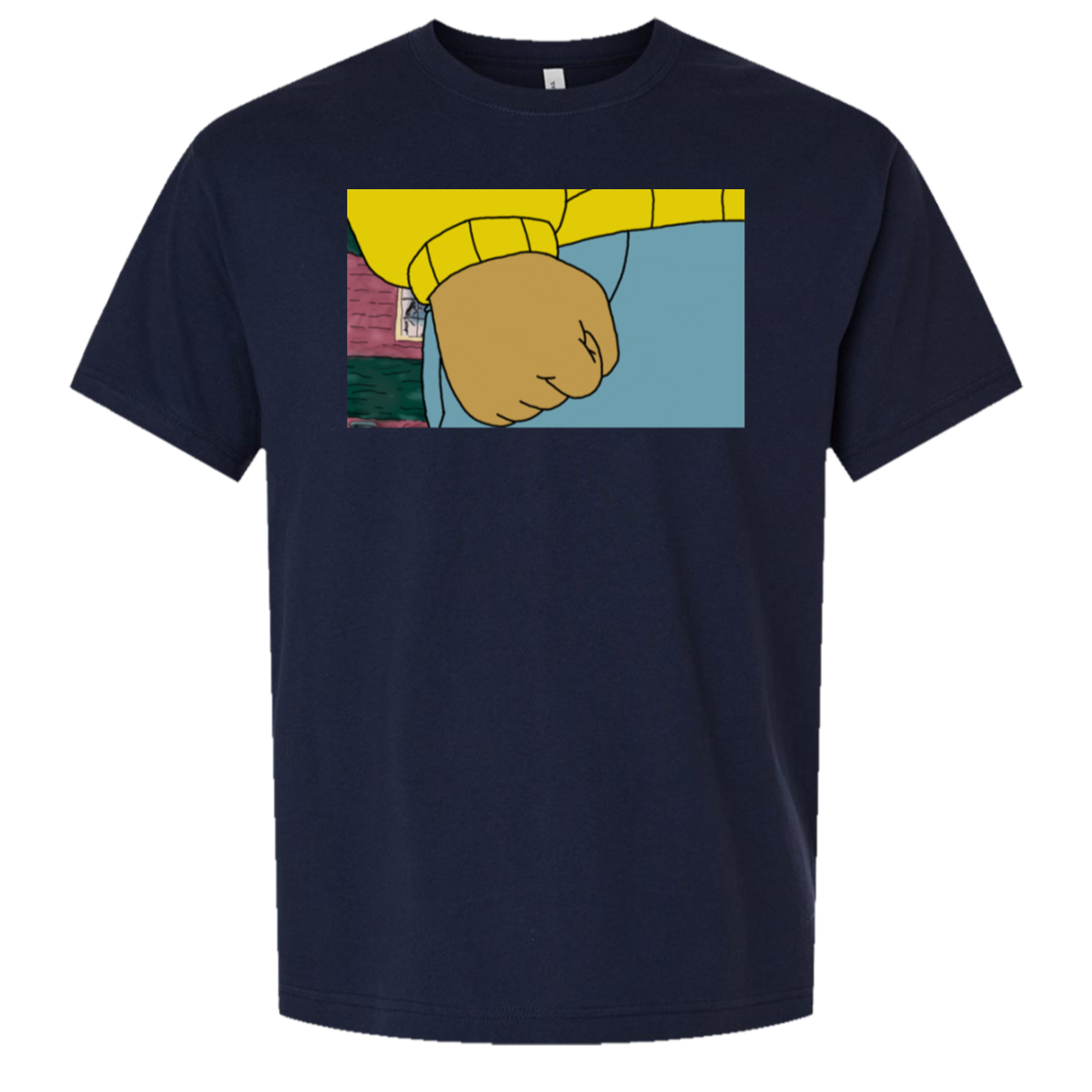 Aardvark Clenched Fist oversized tee in Navy