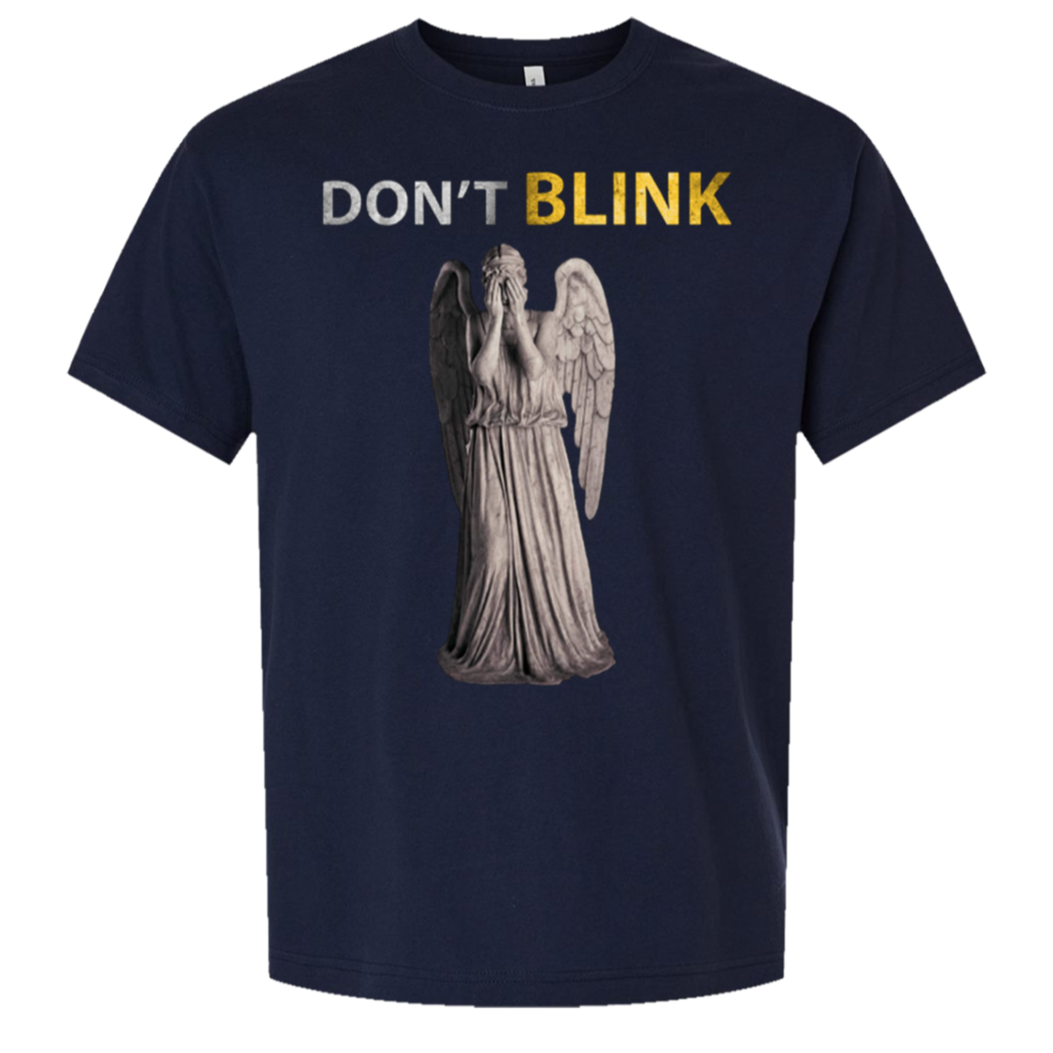 Don't Blink — Bella + Canvas 3010 oversized tee navy