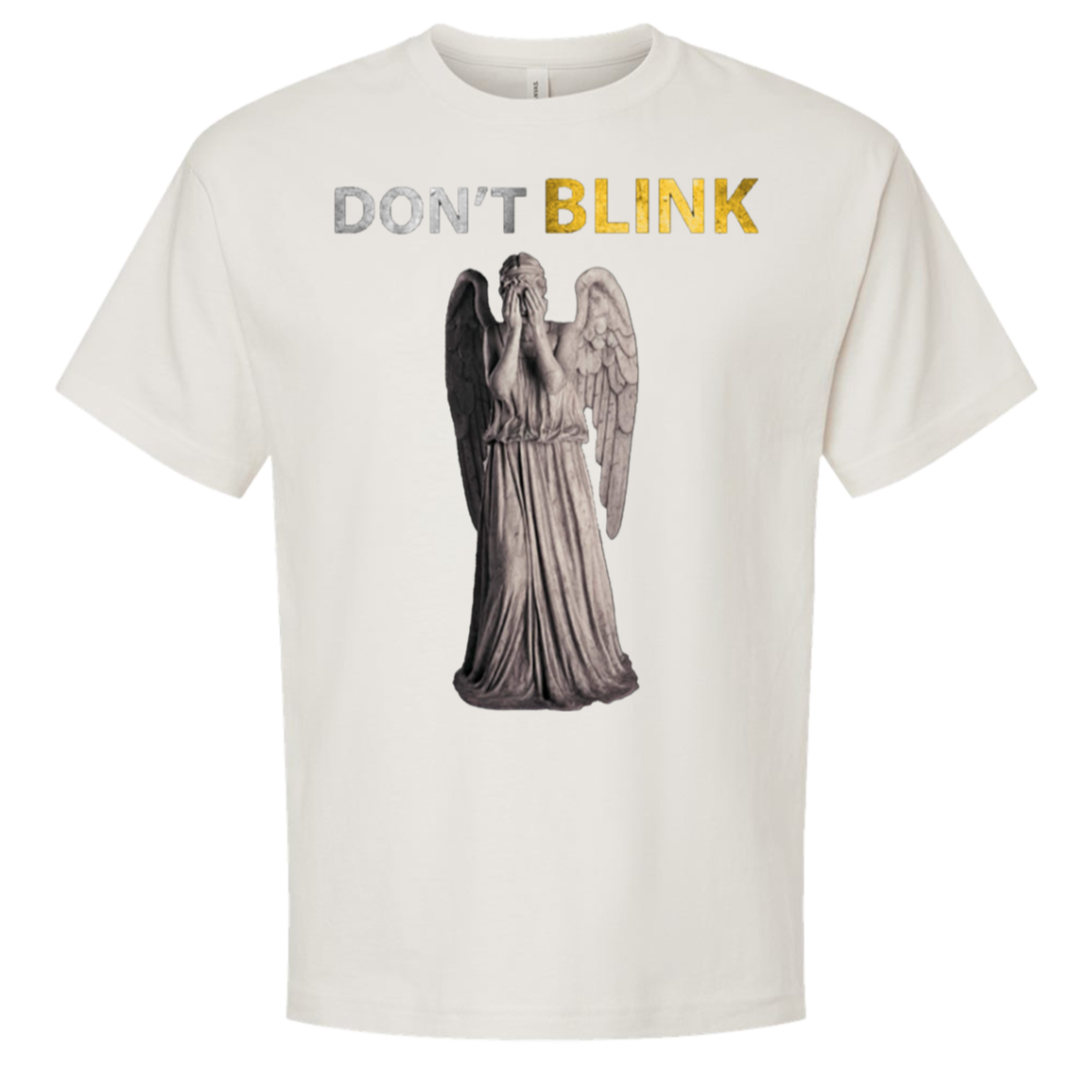 Don't Blink — Bella + Canvas 3010 oversized tee white