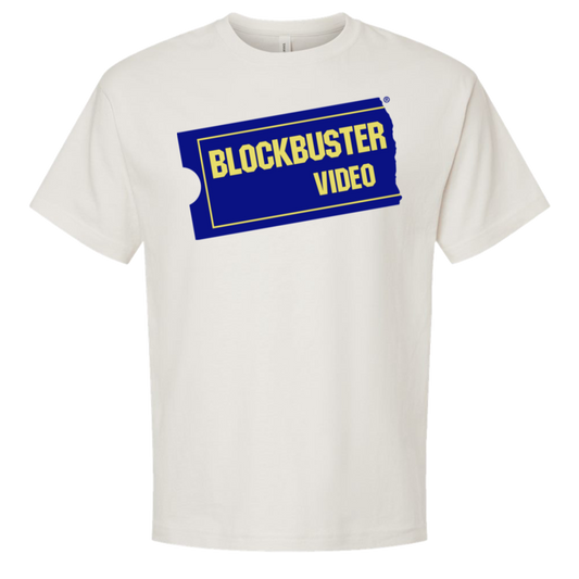 Blockbuster Video — Bella + Canvas 3010 oversized tee white