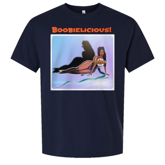 Boobielicious! — Bella + Canvas 3010 — navy