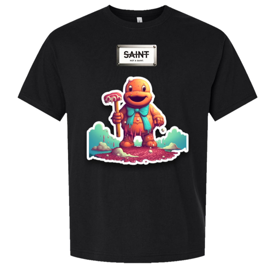 Candy Skull Crusher oversized tee in Black