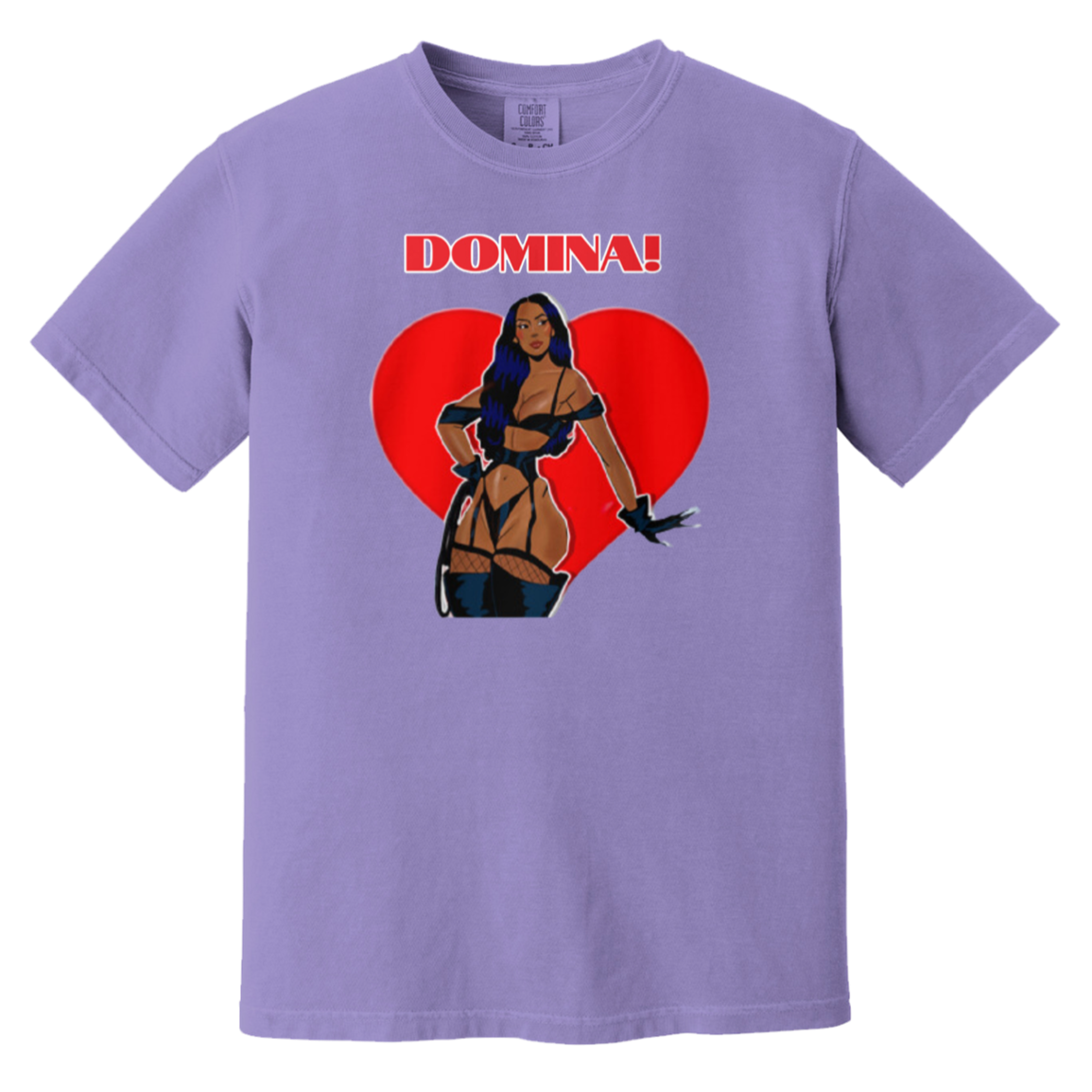 Domina - Comfort Colors 1717 - Violet - exact saved CustomCat production render