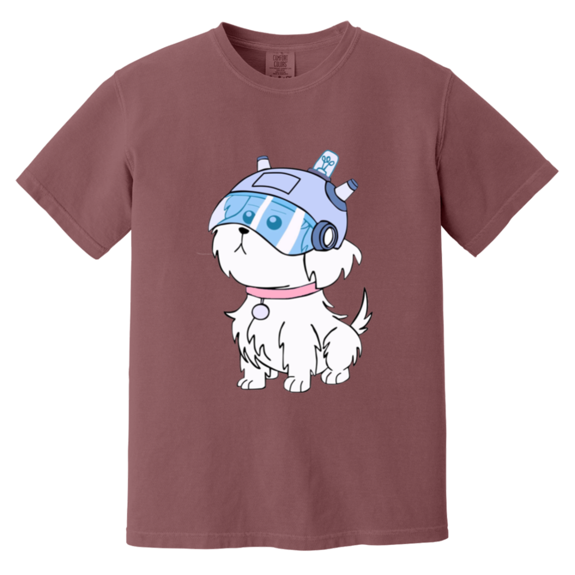 Where are my B*lls? — Berry Comfort Colors1717, actual CustomCat print placement