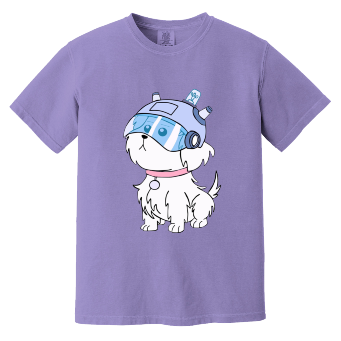 Where are my B*lls? — Violet Comfort Colors1717, actual CustomCat print placement
