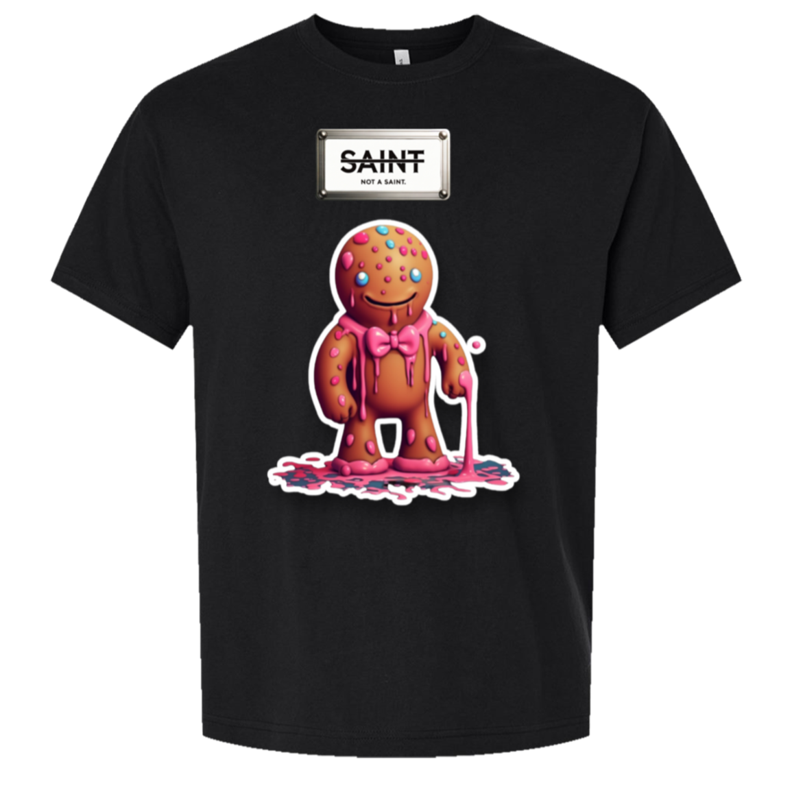 Drippy Ginge oversized tee in Black