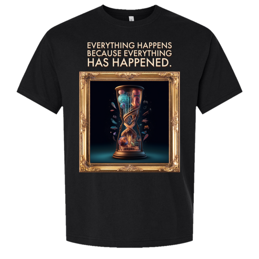 Everything Happens — Bella + Canvas3010 oversized tee black