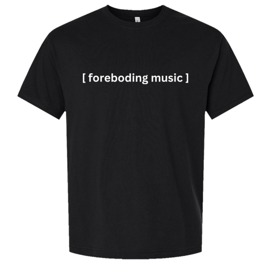 [Closed Captions] Foreboding Music oversized tee in Black