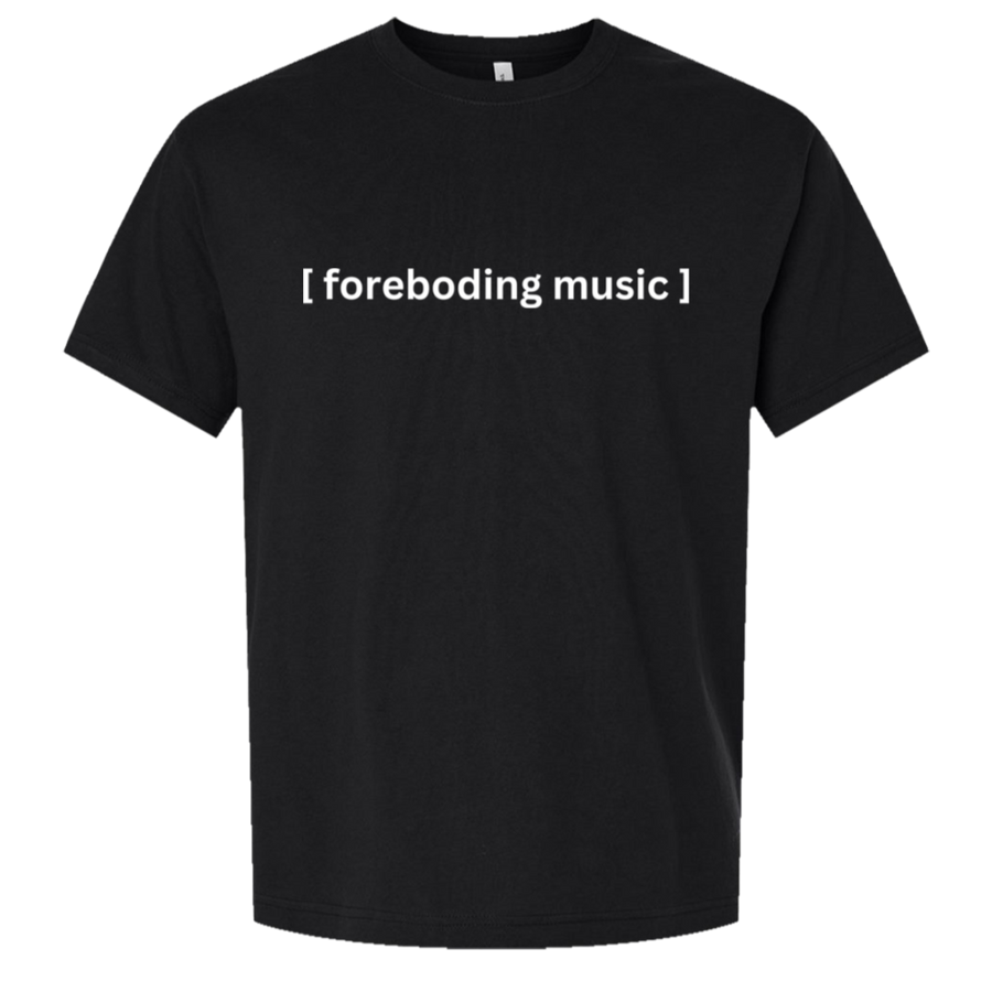 [Closed Captions] Foreboding Music oversized tee in Black