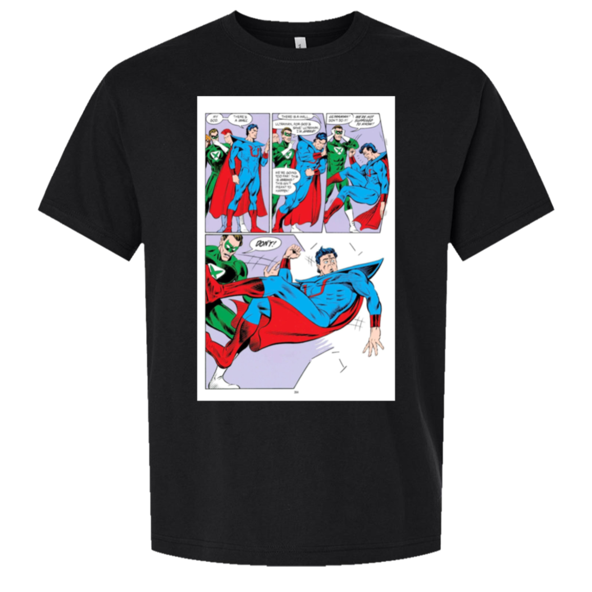 Superman Breaking The Forth Wall — actual Bella + Canvas3010 oversized tee black