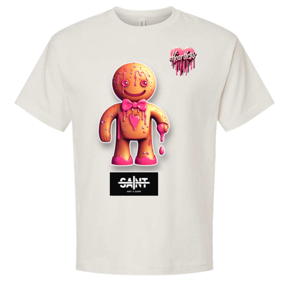 Heartless Ginger — Bella + Canvas 3010 — white