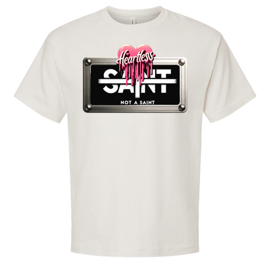 Heartlesss x Not A Saint oversized tee in Vintage White