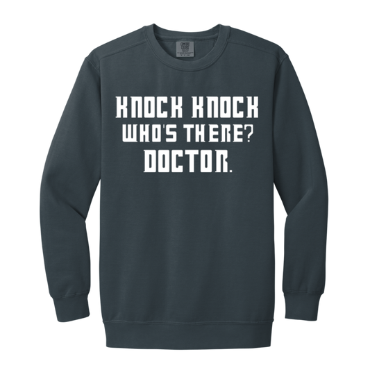 Knock Knock Doctor — Comfort Colors 1566 — denim