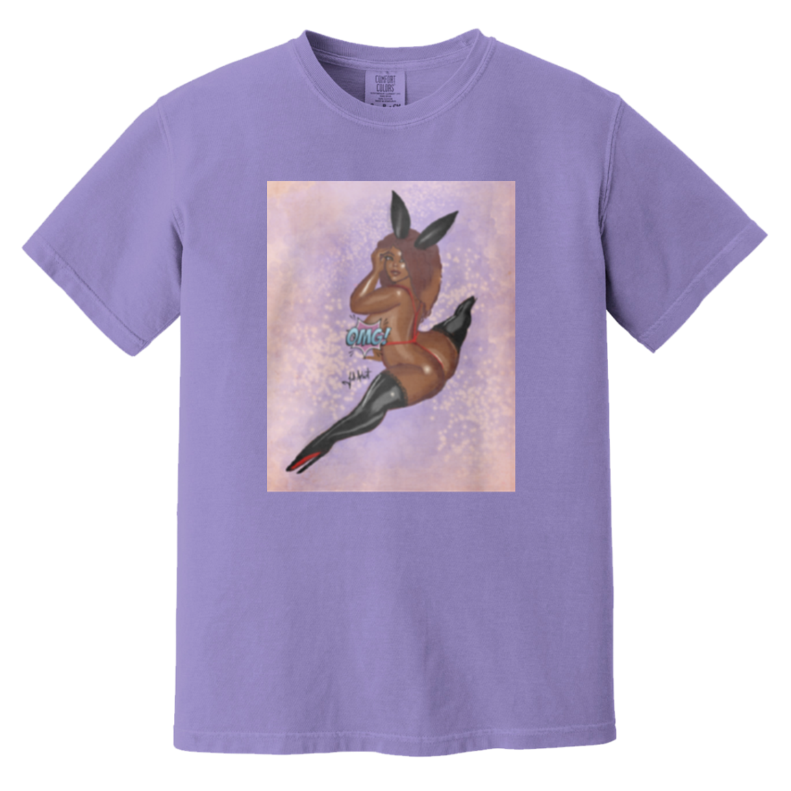 Lickety-Split - Comfort Colors 1717 - Violet - exact saved CustomCat production render