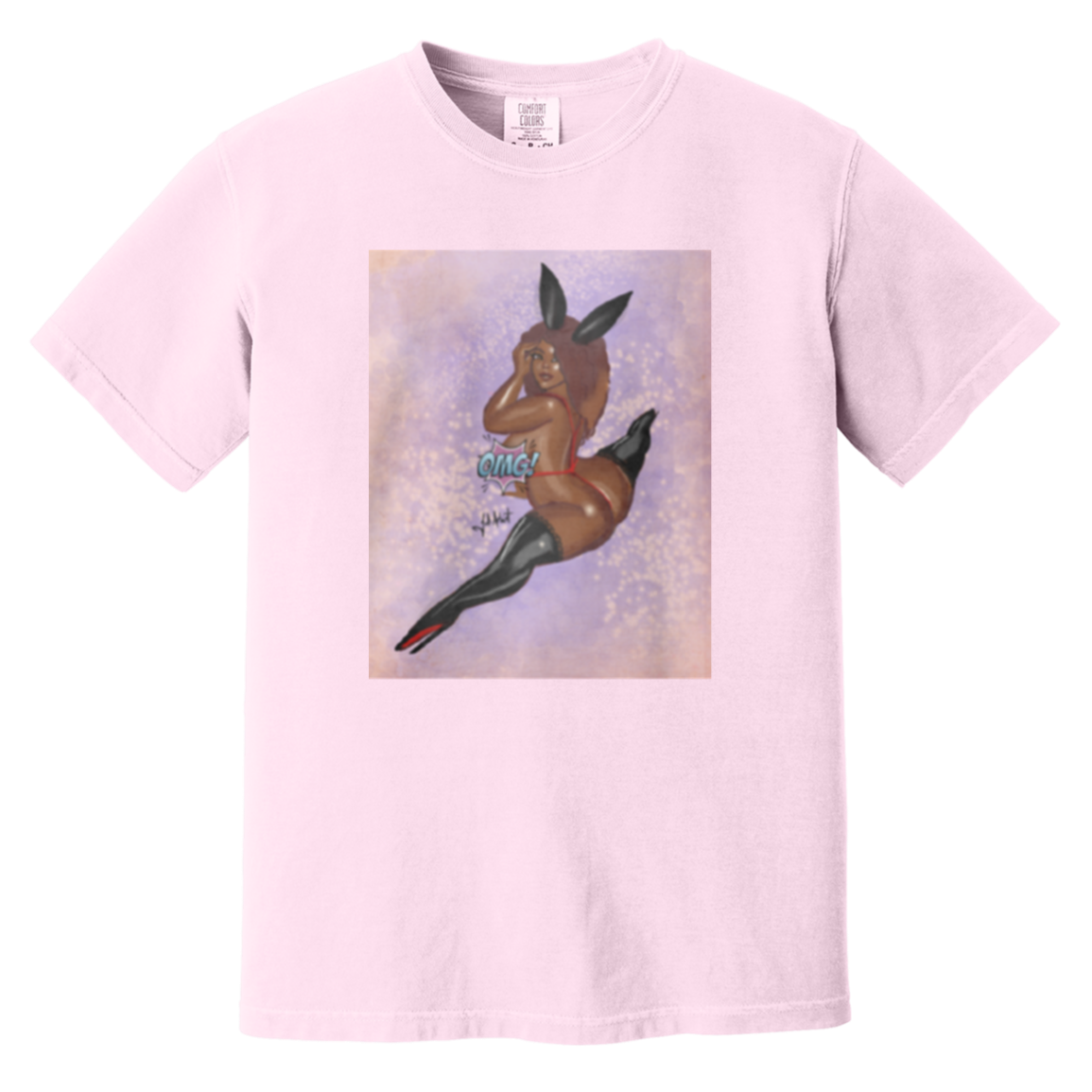 Lickety-Split - Comfort Colors 1717 - Blossom - exact saved CustomCat production render