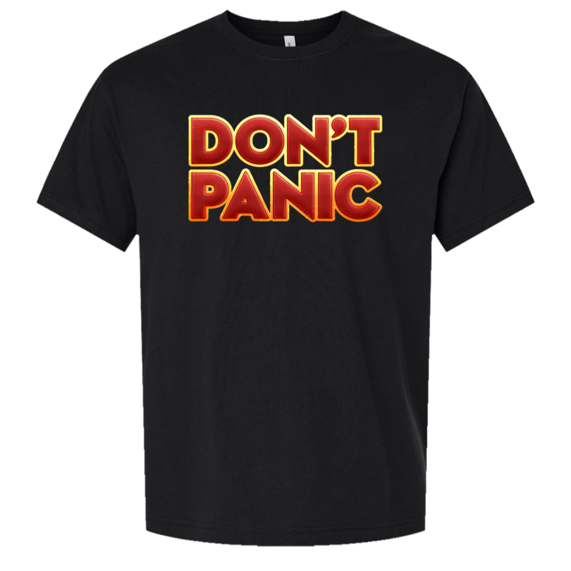 panic in Black — supplier render of corrected print placement