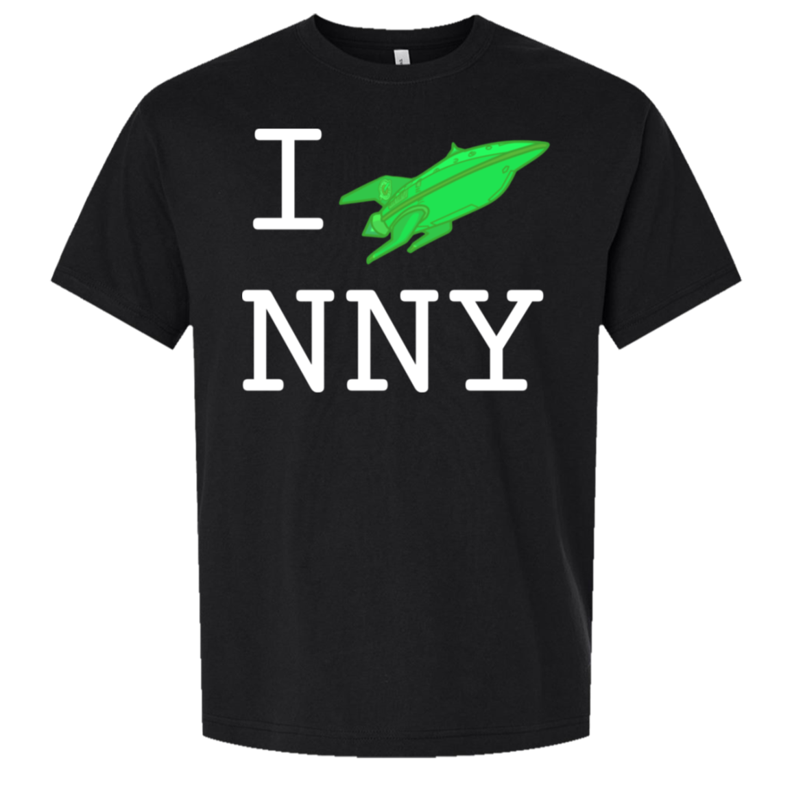 I Ship New New York — Bella + Canvas 3010 oversized tee in Black