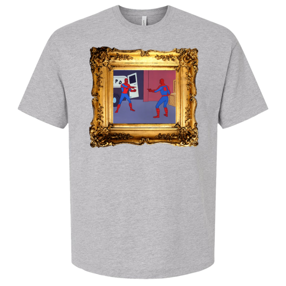 Spider Dude — Bella + Canvas 3010 oversized tee in Athletic Heather
