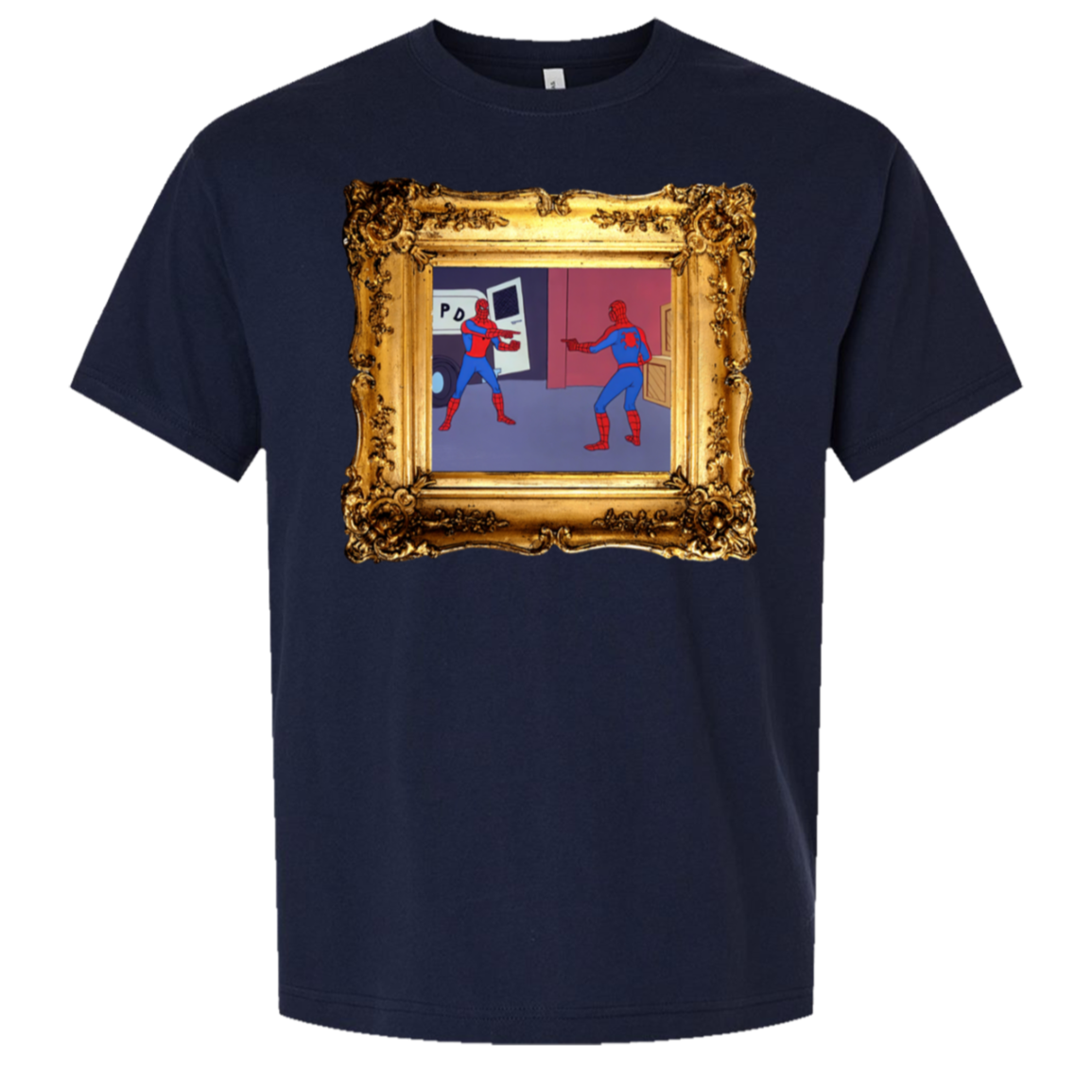 Spider Dude — Bella + Canvas 3010 oversized tee in Navy